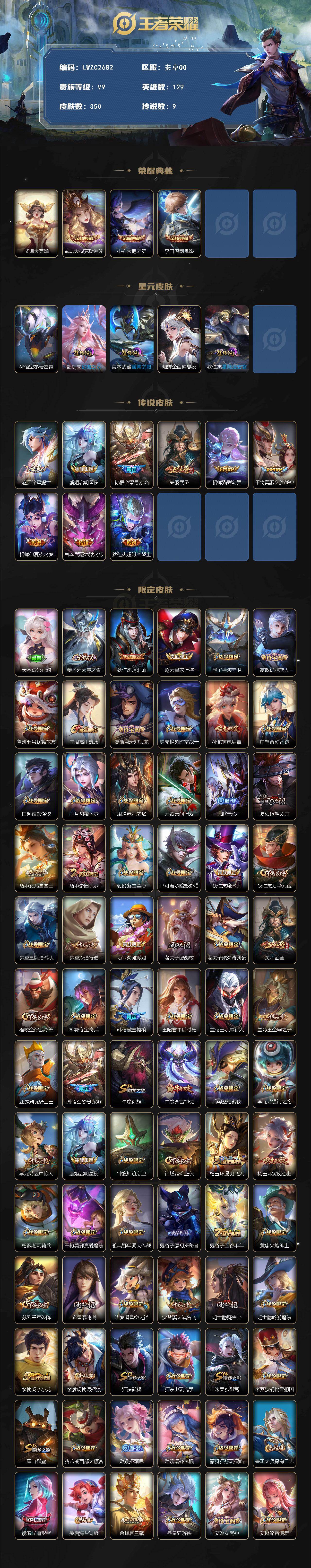 WZCMW4122802王者荣耀账号详情图2