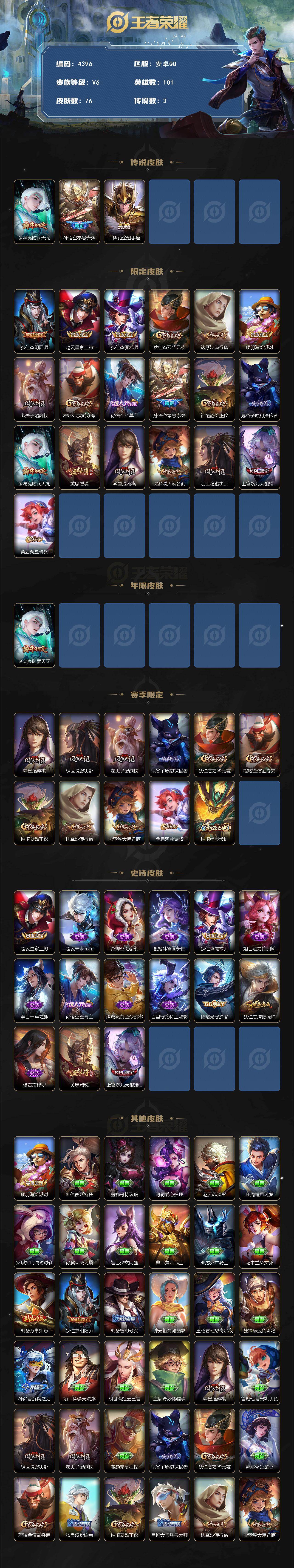 WZJZ4139087王者荣耀账号详情图2