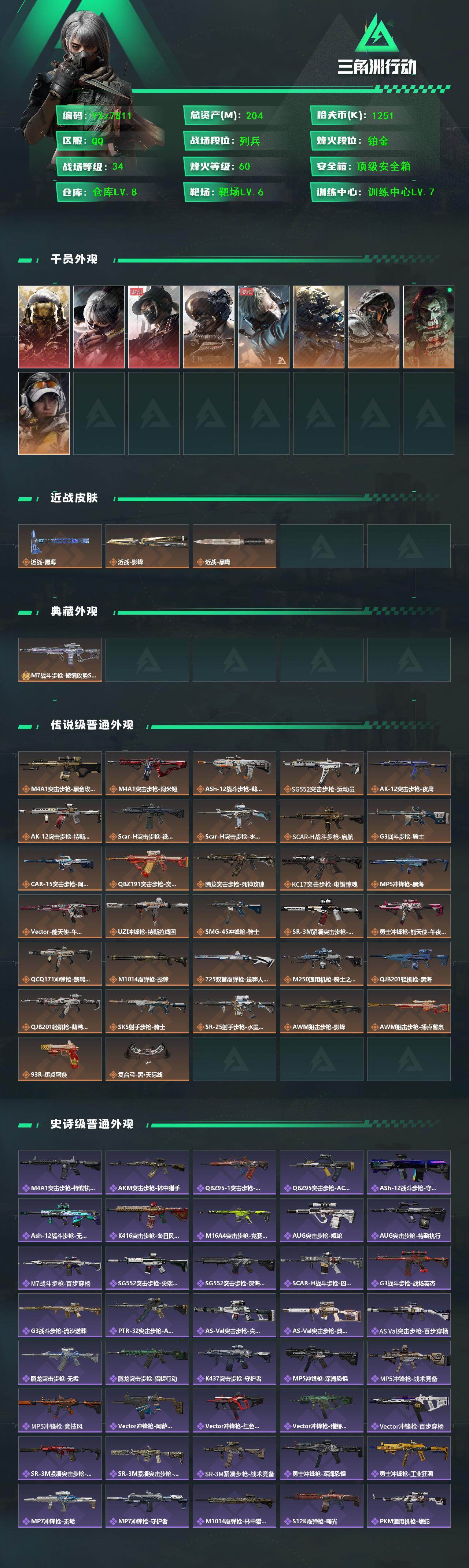 SJZCMW432516三角洲行动账号详情图2