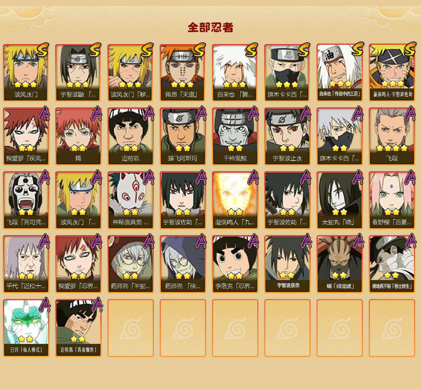 HYEY47944火影忍者账号详情图2