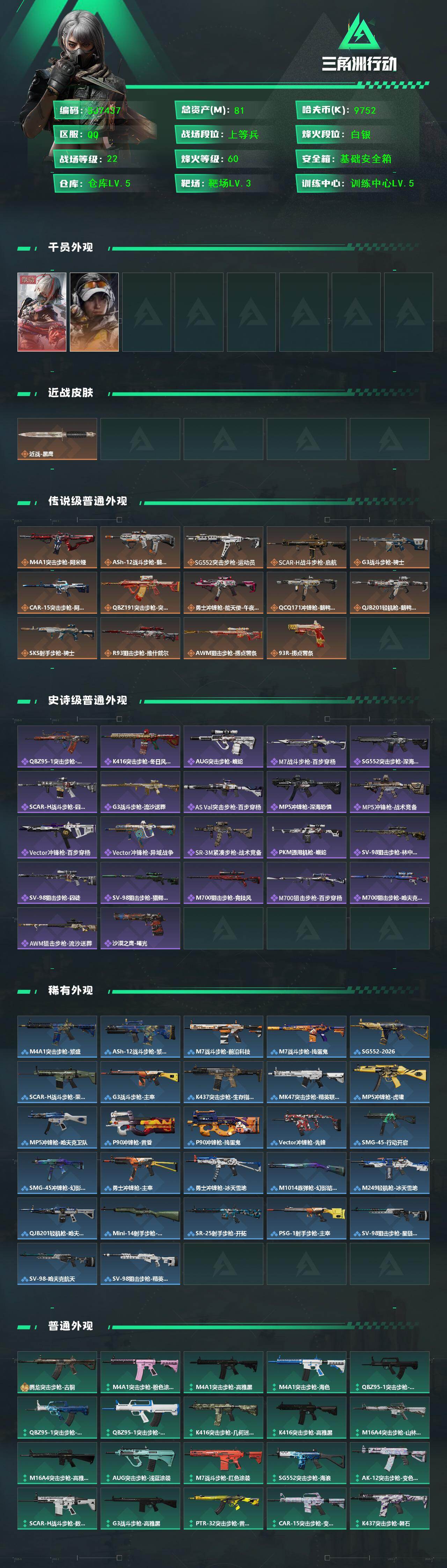 SJZEY431653三角洲行动账号详情图2