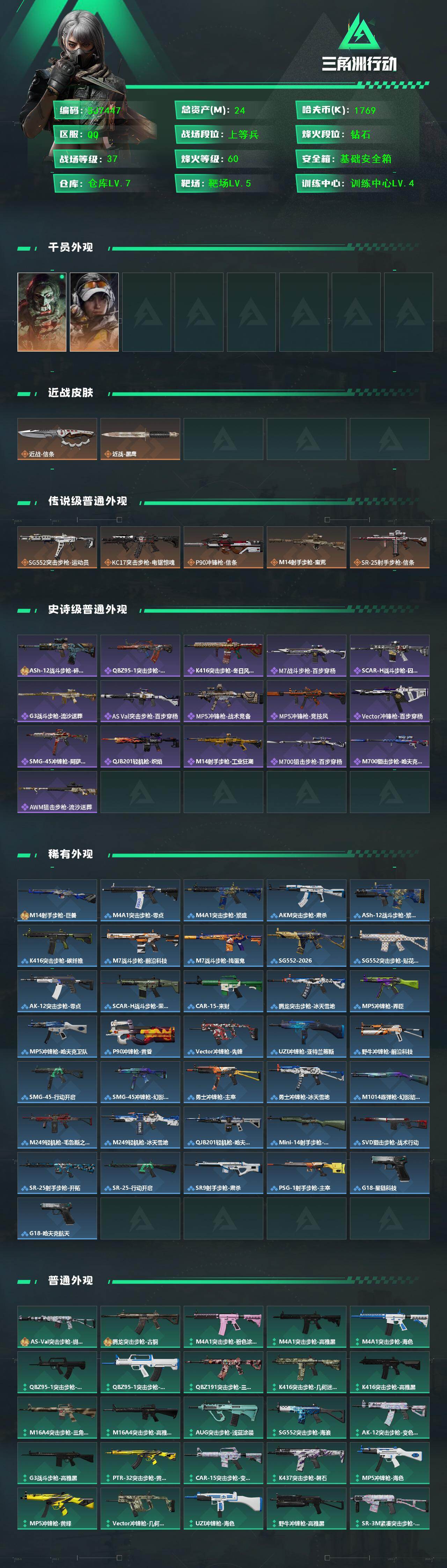 SJZEY431670三角洲行动账号详情图2