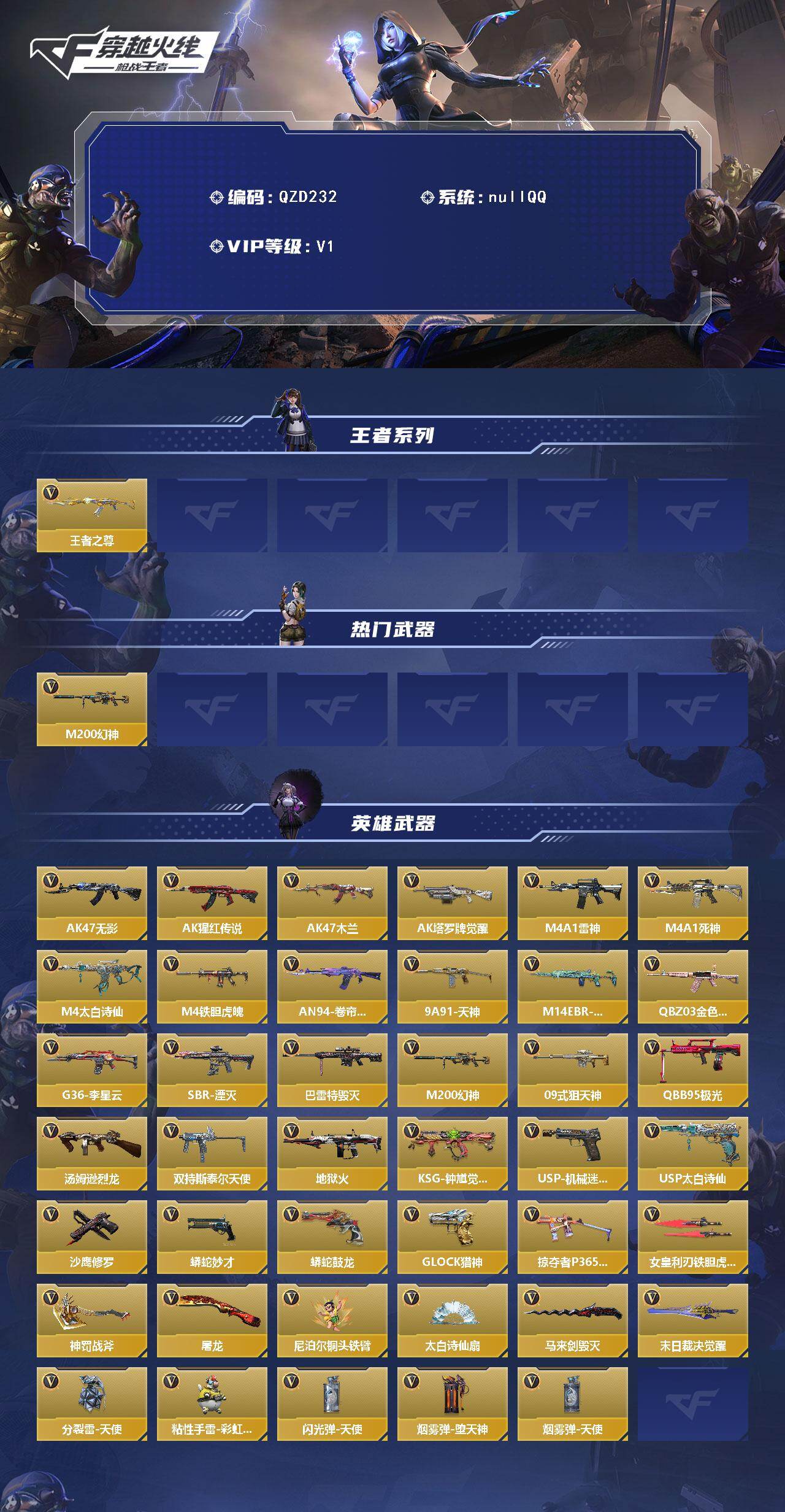 CFMEY48893枪战王者账号详情图2