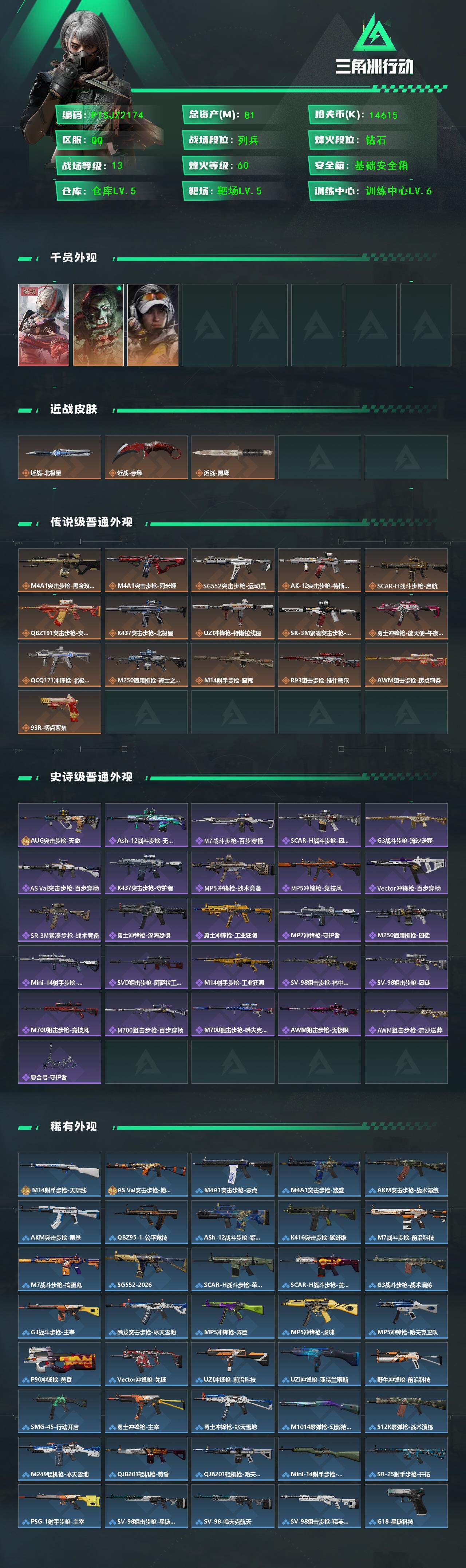 SJZCMW442204三角洲行动账号详情图3