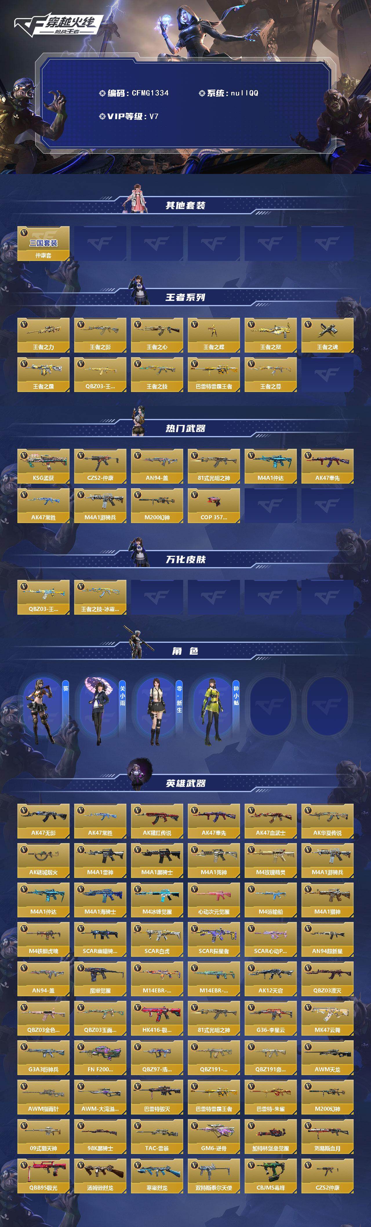 CFMEY49036枪战王者账号详情图2