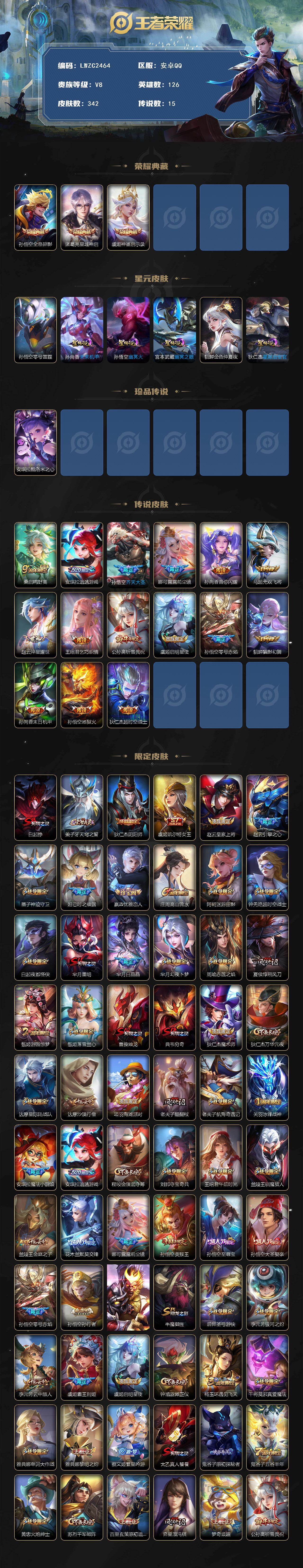 WZCMW4114791王者荣耀账号详情图2