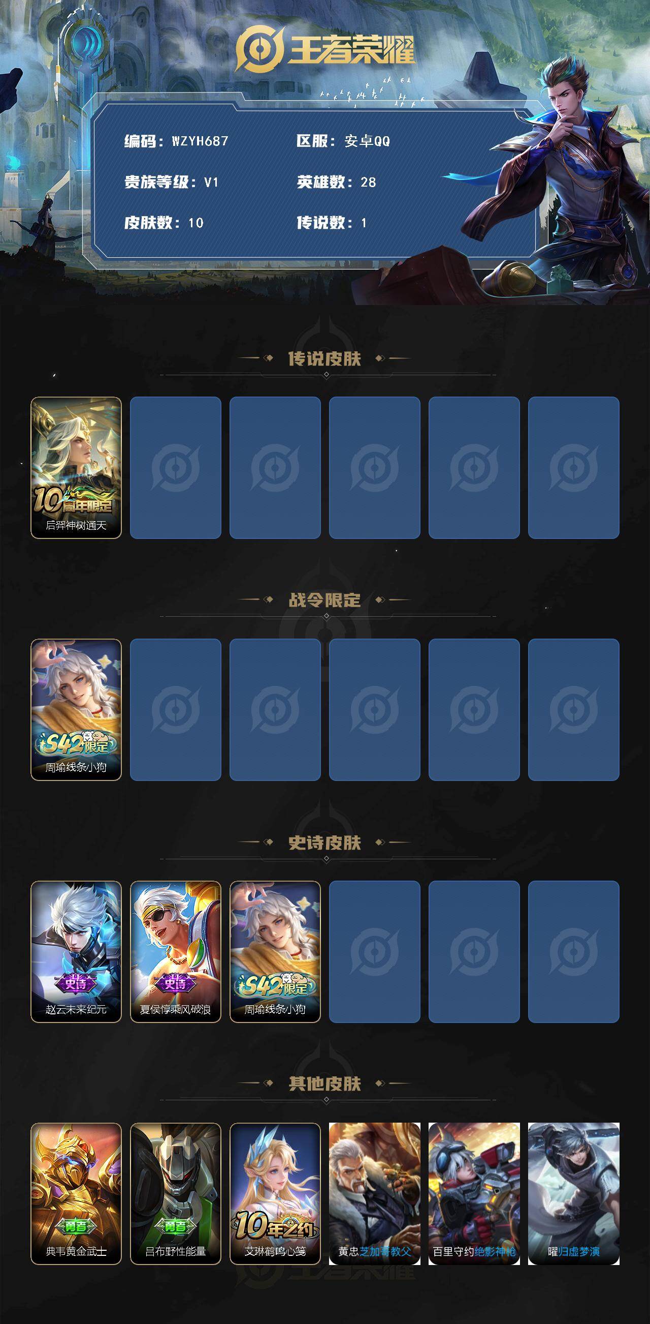 WZEY4111731王者荣耀账号详情图2