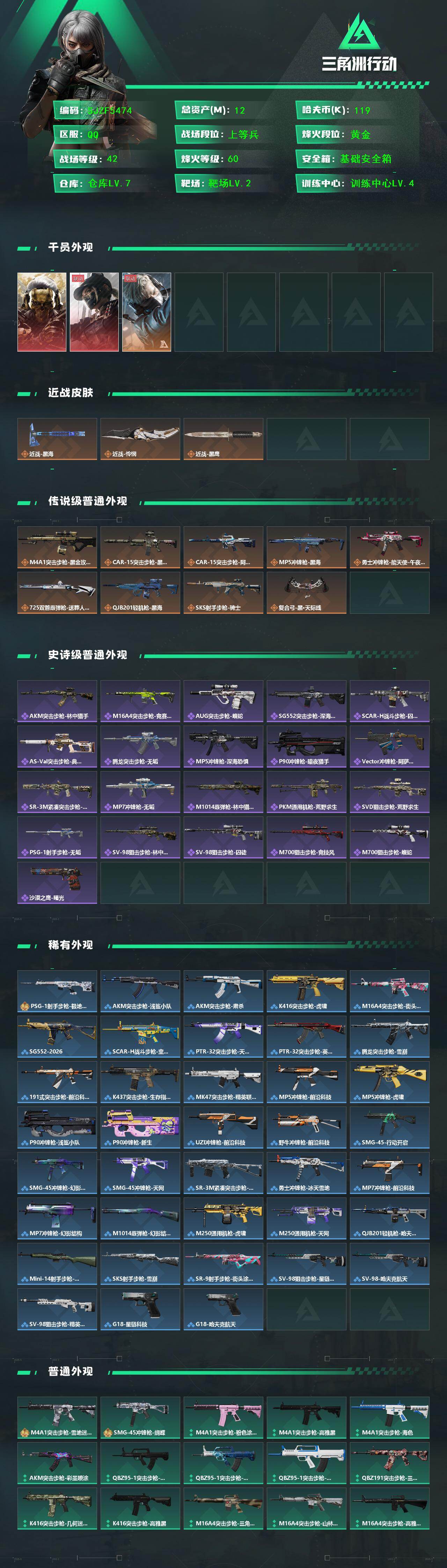 SJZQM431939三角洲行动账号详情图3