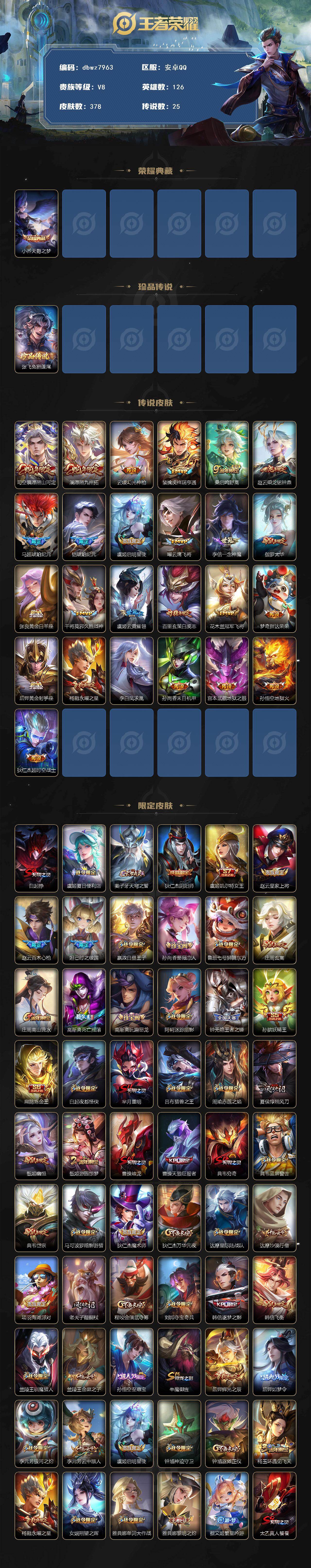 WZCMW4128190王者荣耀账号详情图2