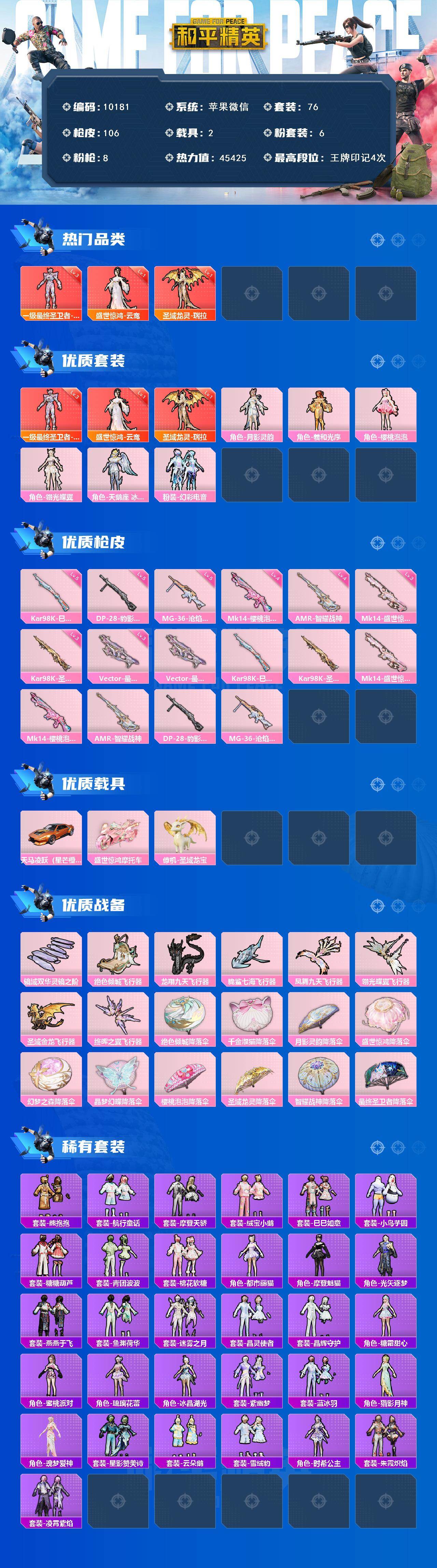 HPCMW461225和平精英账号详情图2