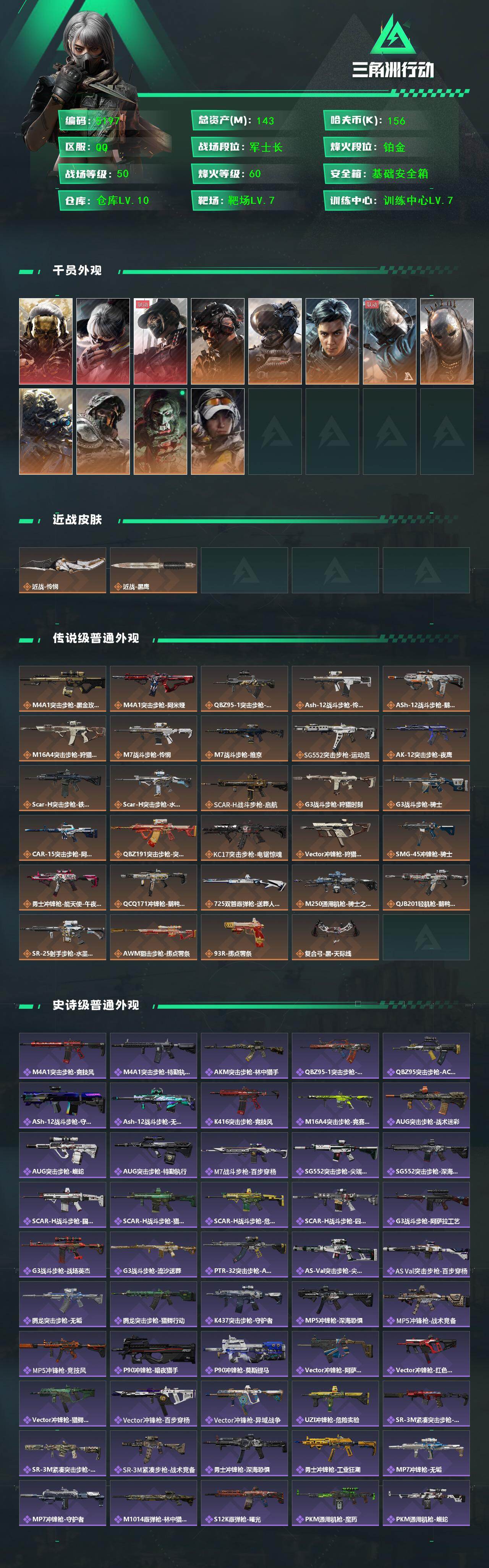 SJZCMW433648三角洲行动账号详情图2