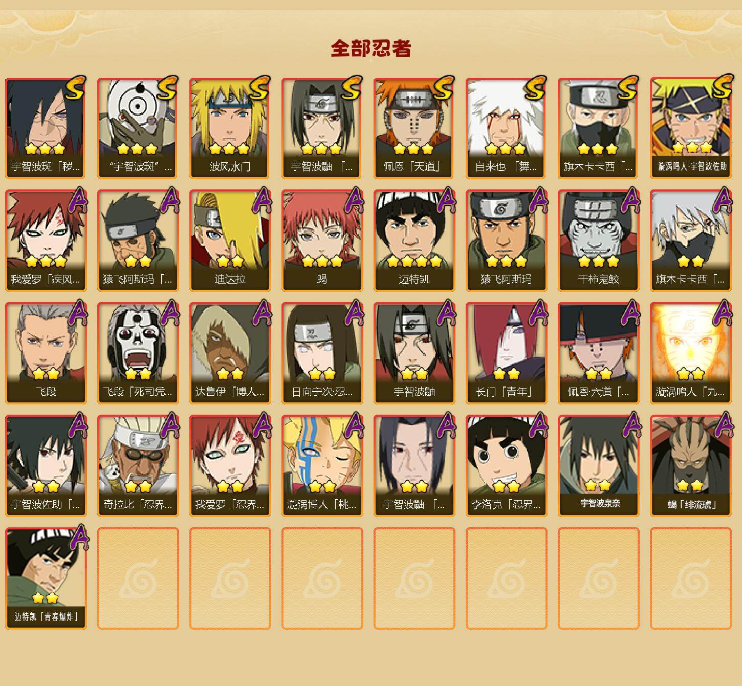 HYEY48139火影忍者账号详情图2