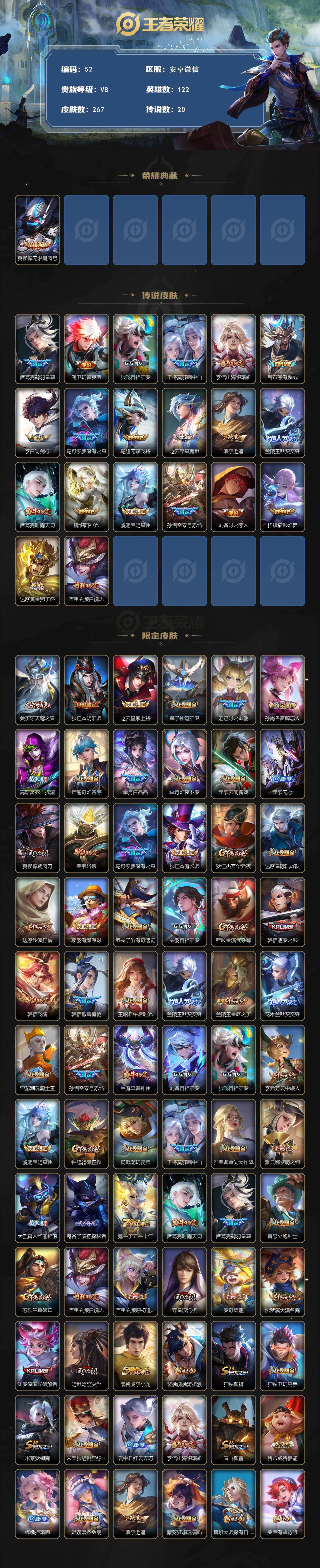 WZKG4111470王者荣耀账号详情图2