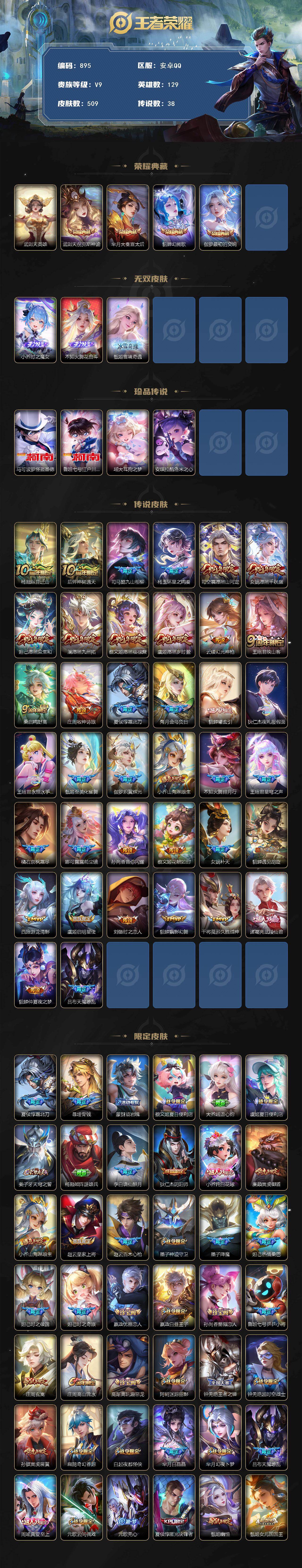 WZLFY4111533王者荣耀账号详情图2