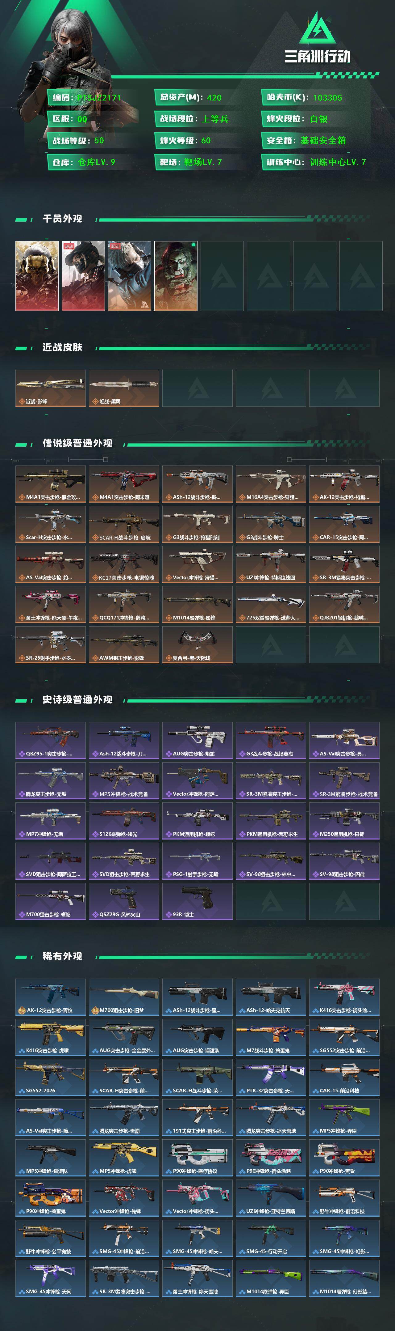 SJZQM442042三角洲行动账号详情图4