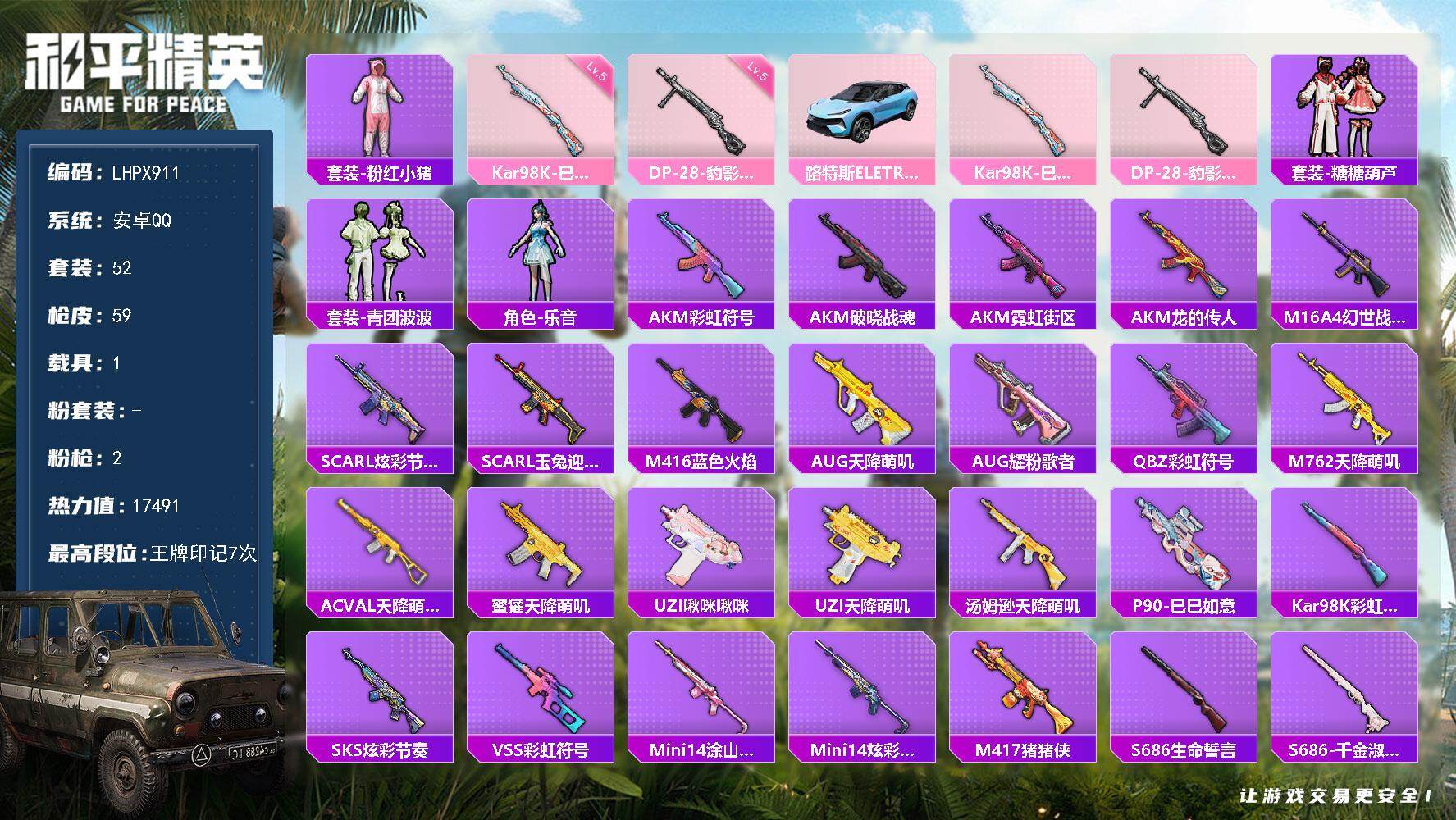 HPLX460191和平精英账号详情图13