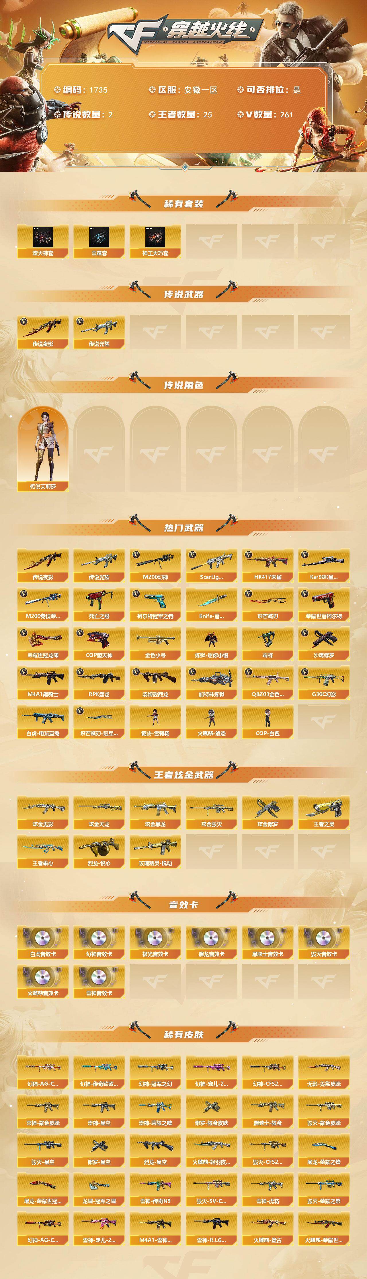CFCMW430111穿越火线账号详情图2