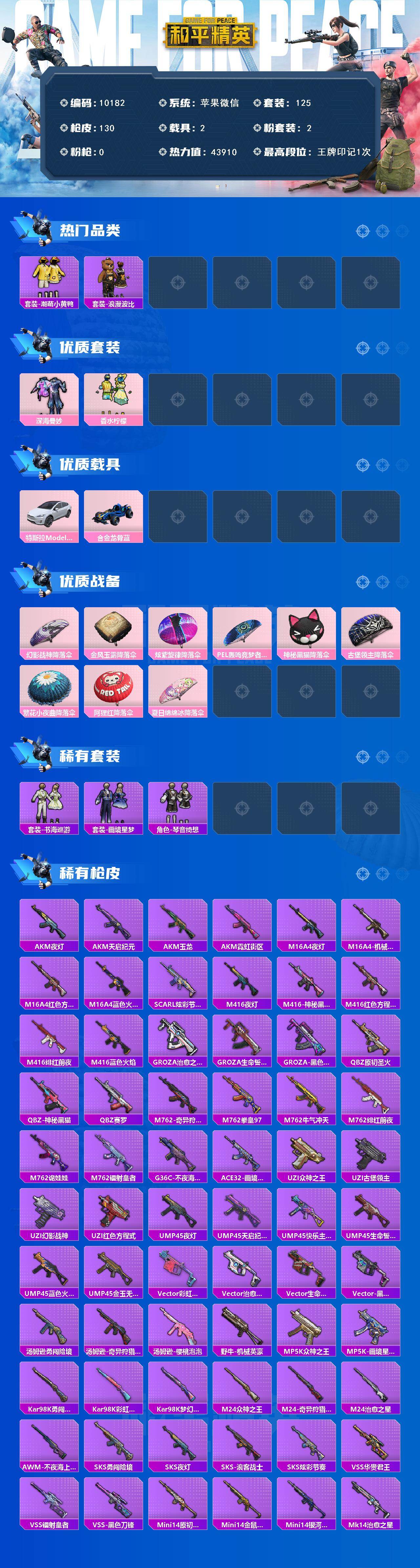 HPCMW461302和平精英账号详情图2