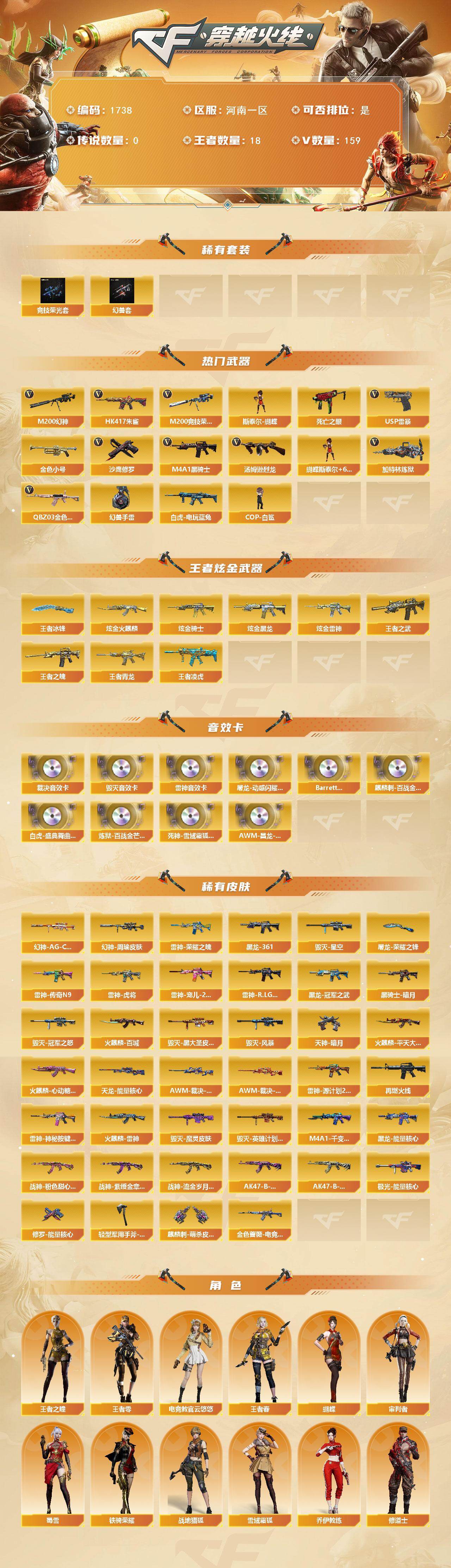 CFCMW430140穿越火线账号详情图2