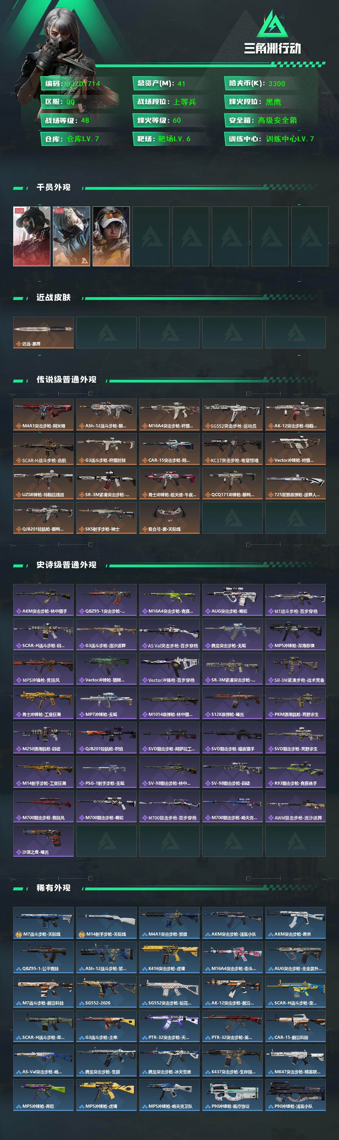 SJZEY432096三角洲行动账号详情图2