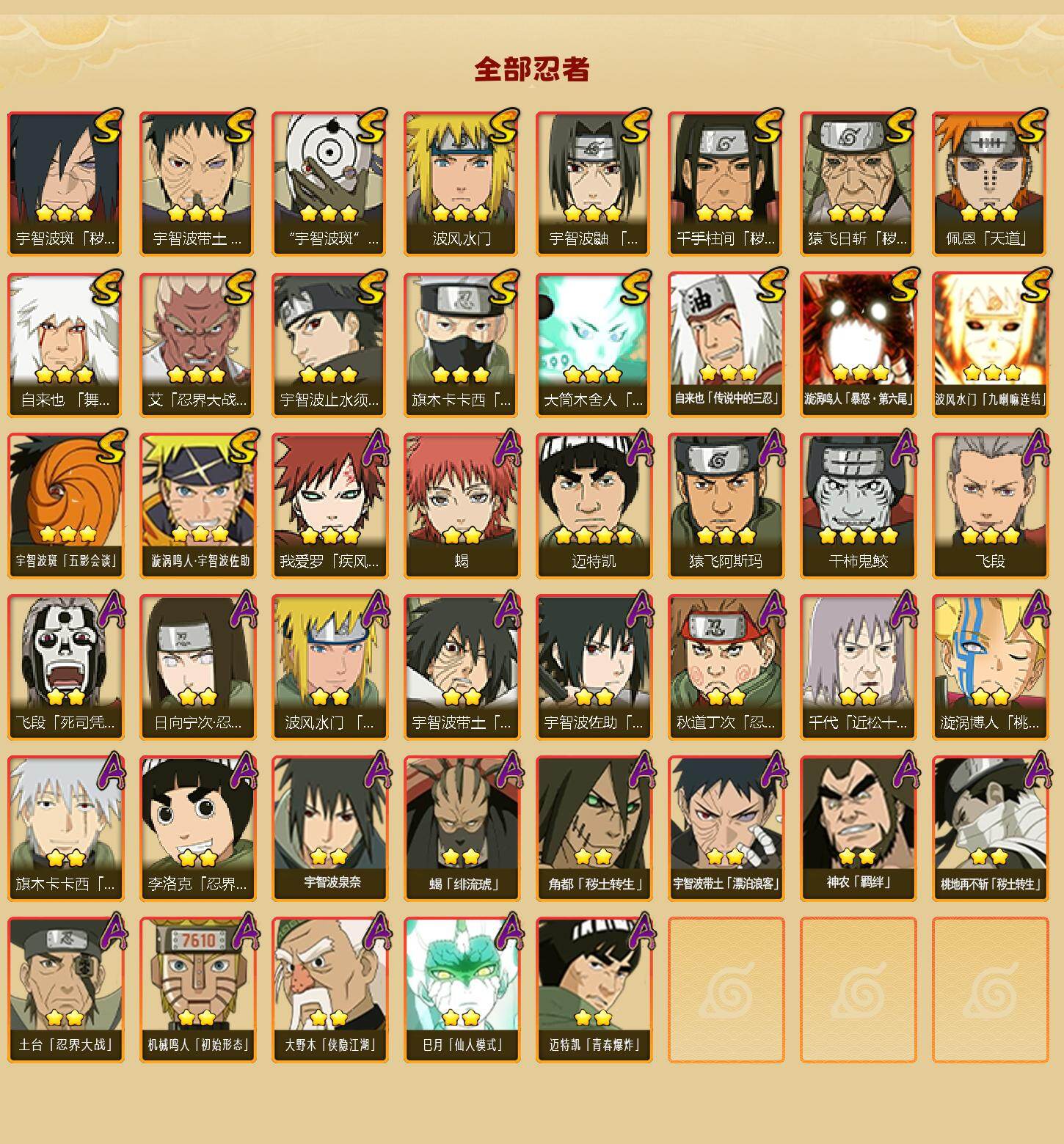 HYLX48134火影忍者账号详情图2