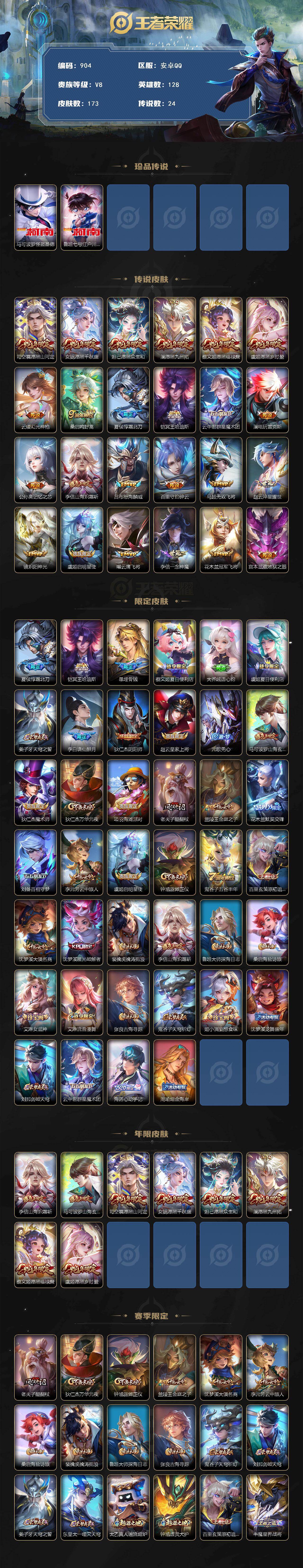 WZLFY4113666王者荣耀账号详情图2