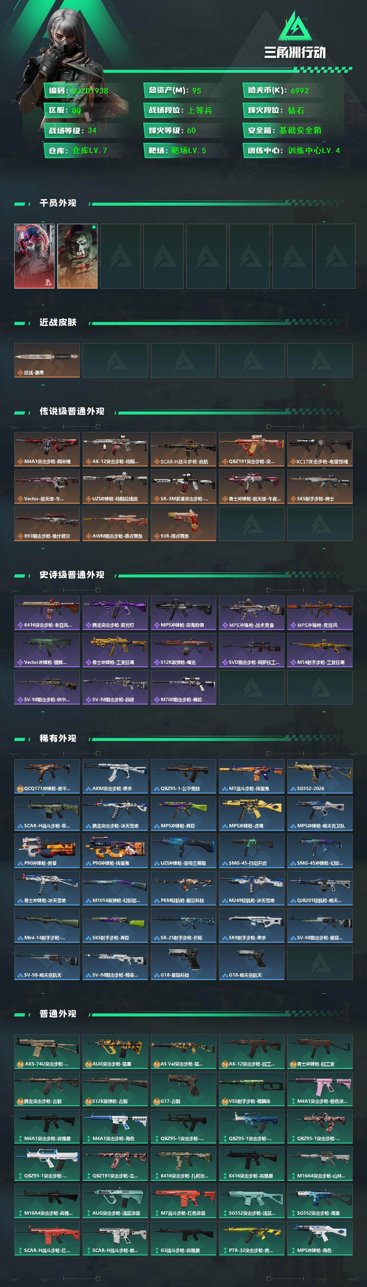 SJZEY432175三角洲行动账号详情图2