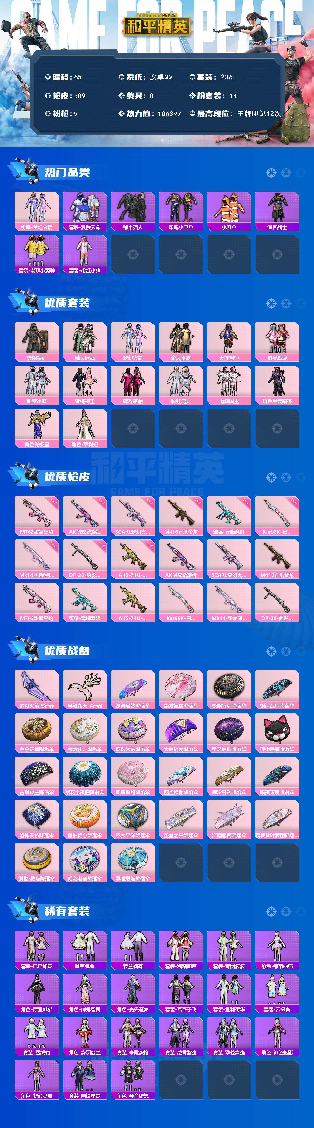 HPQM460887和平精英账号详情图3