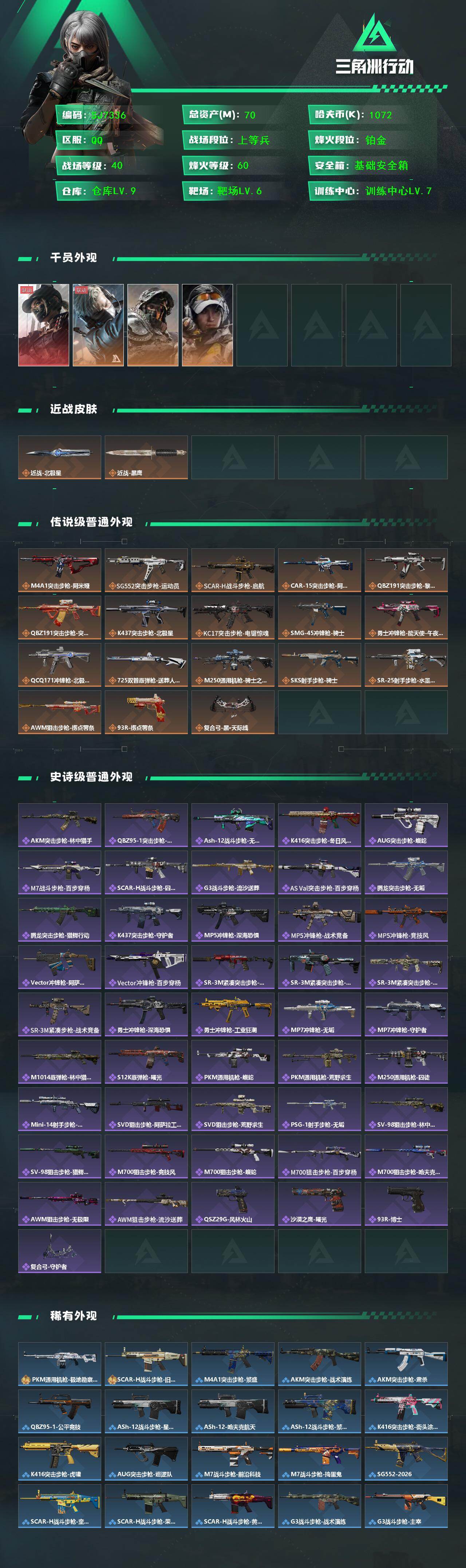 SJZEY432382三角洲行动账号详情图2