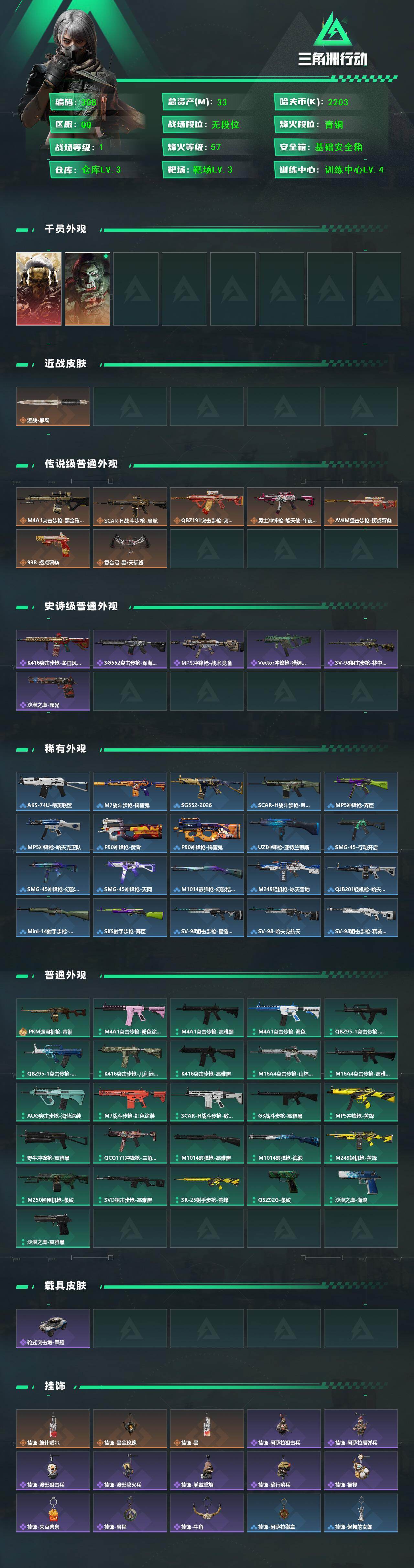 SJZCMW433267三角洲行动账号详情图2