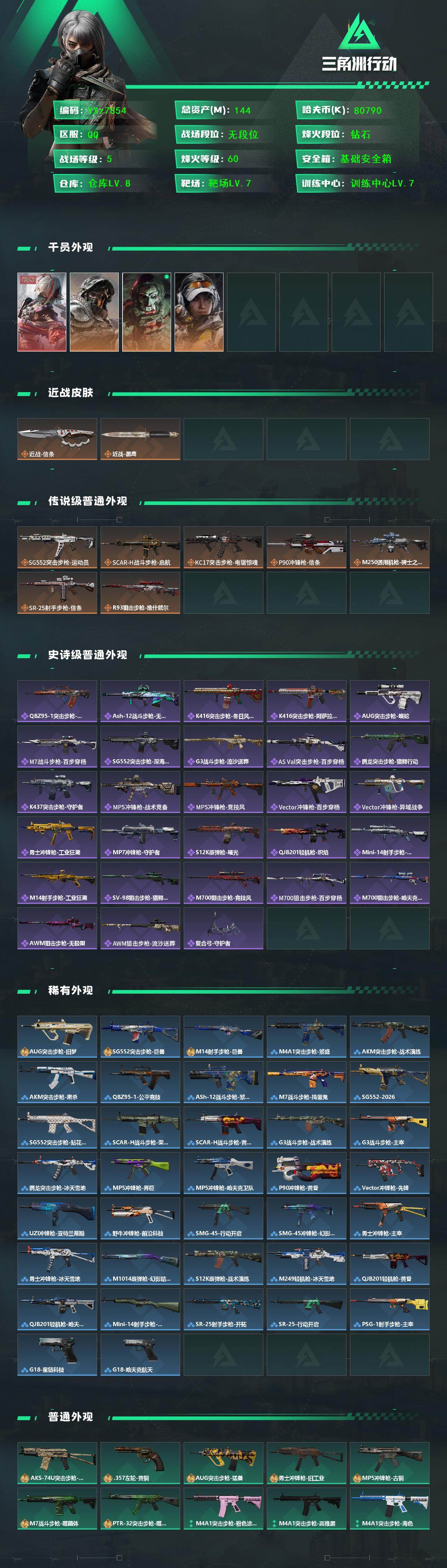 SJZCMW433454三角洲行动账号详情图2