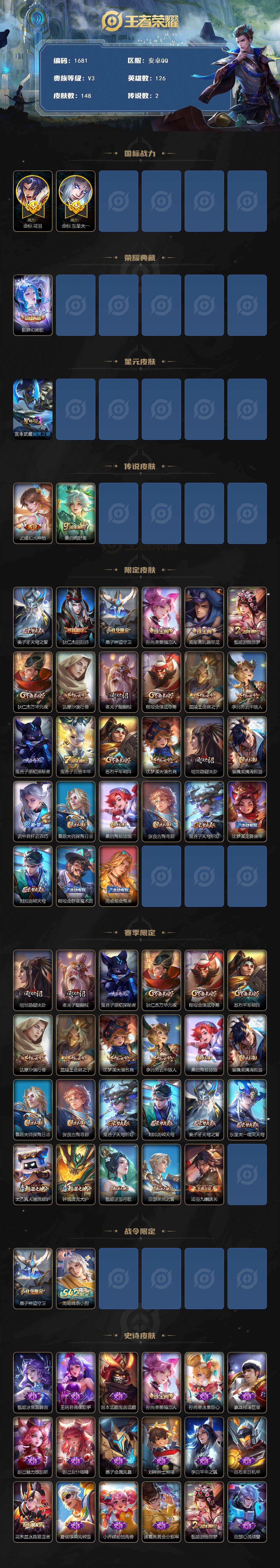 WZKG4141324王者荣耀账号详情图2