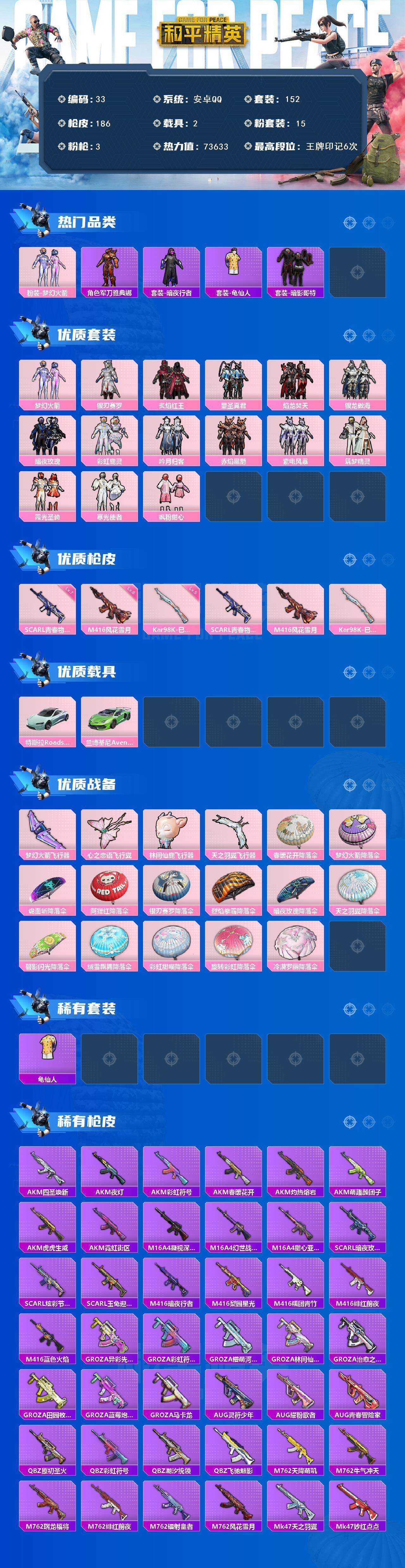 HPLX460518和平精英账号详情图2