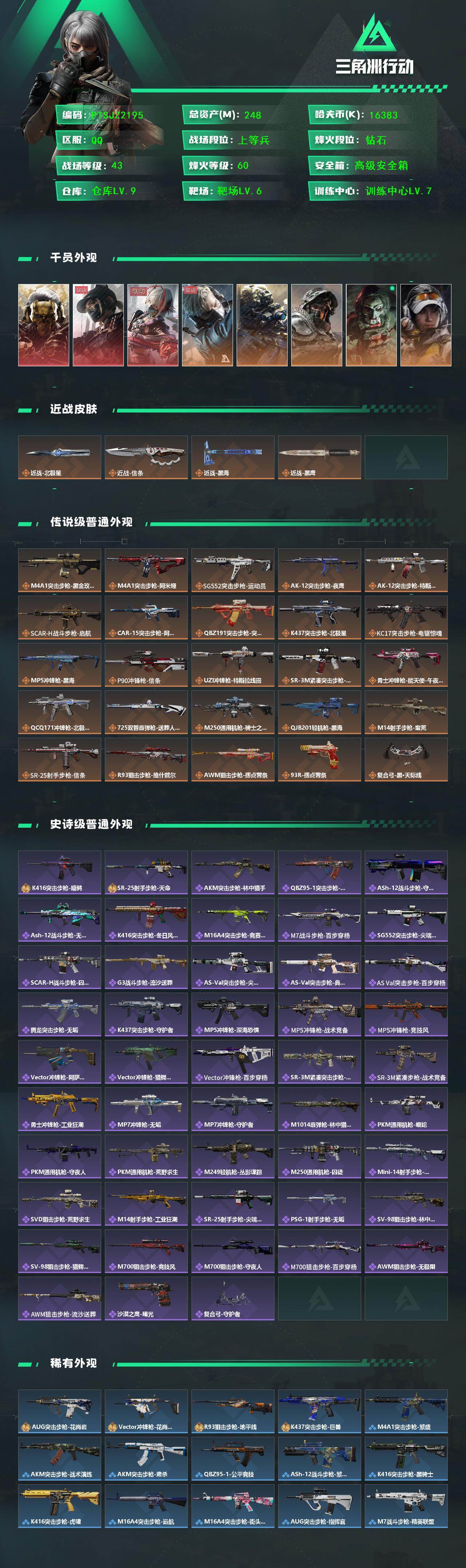 SJZQM442080三角洲行动账号详情图3