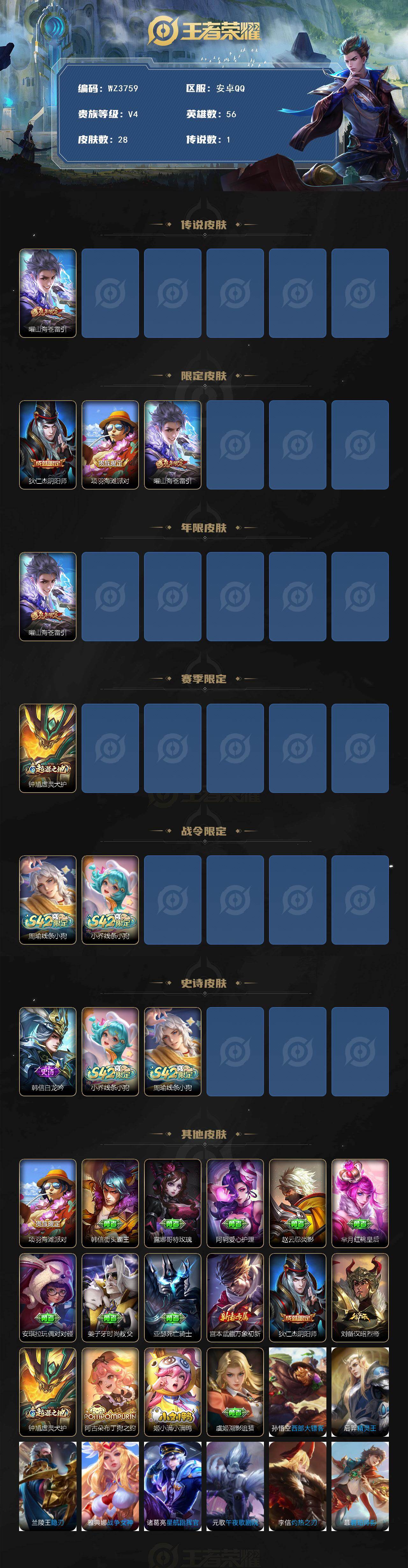 WZEY4113858王者荣耀账号详情图2