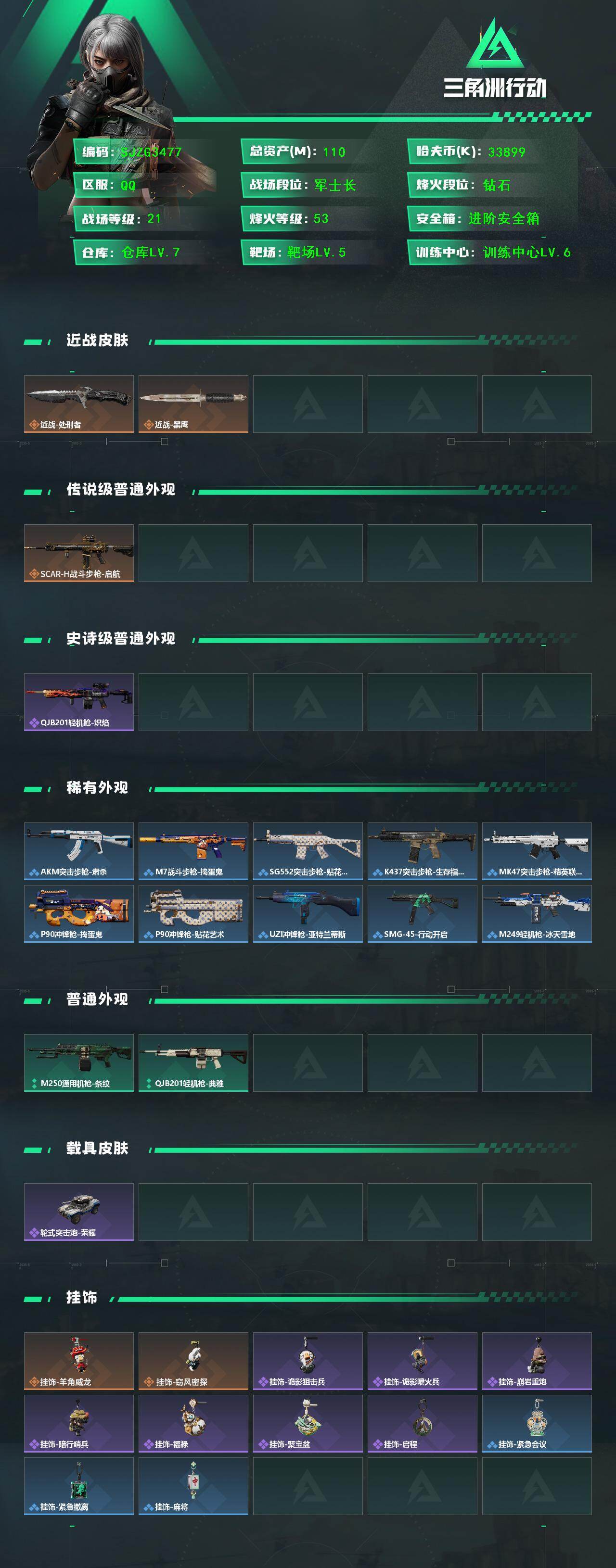 SJZEY432270三角洲行动账号详情图2