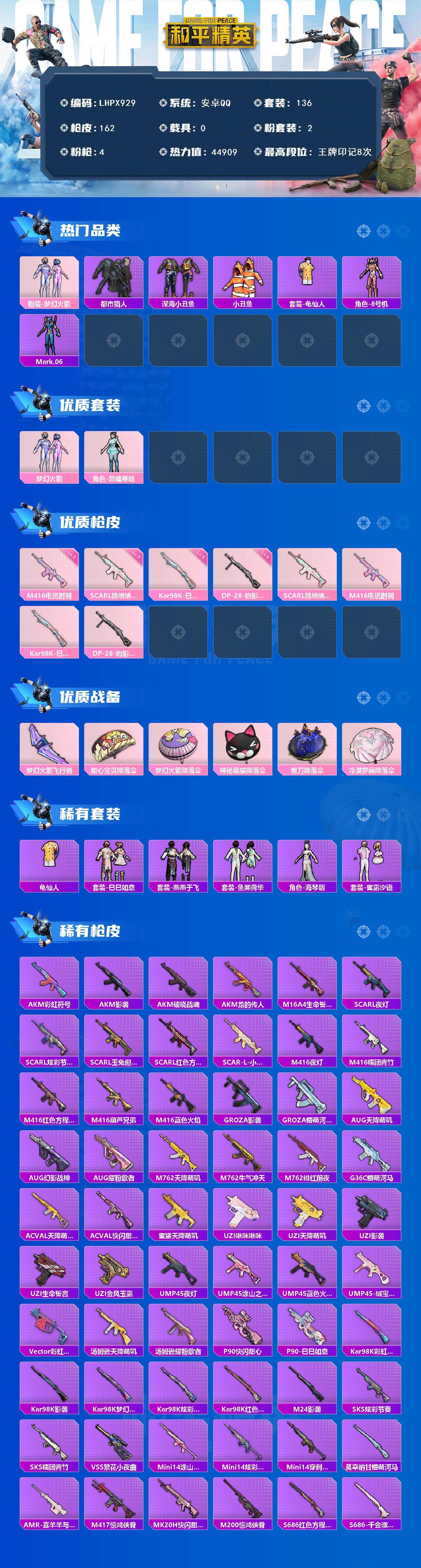 HPCMW461730和平精英账号详情图2