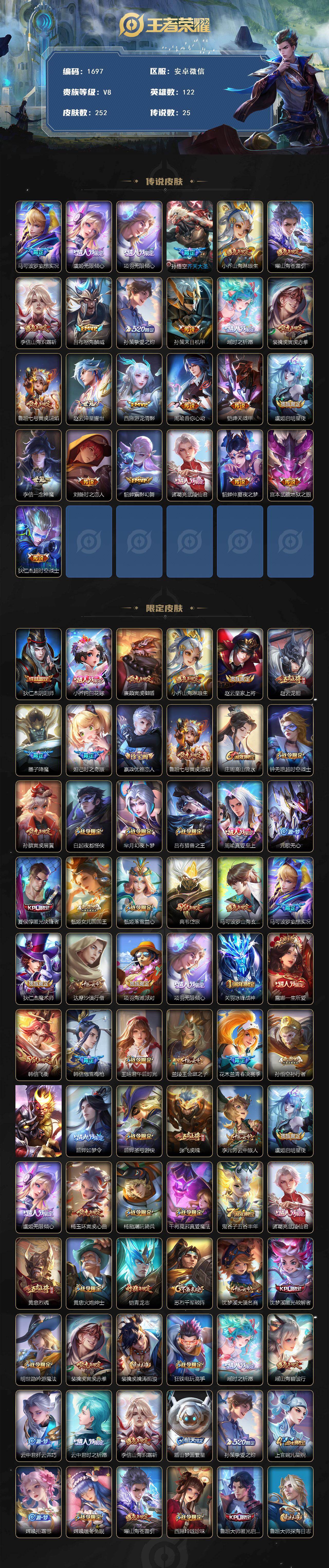 WZKG4123644王者荣耀账号详情图3