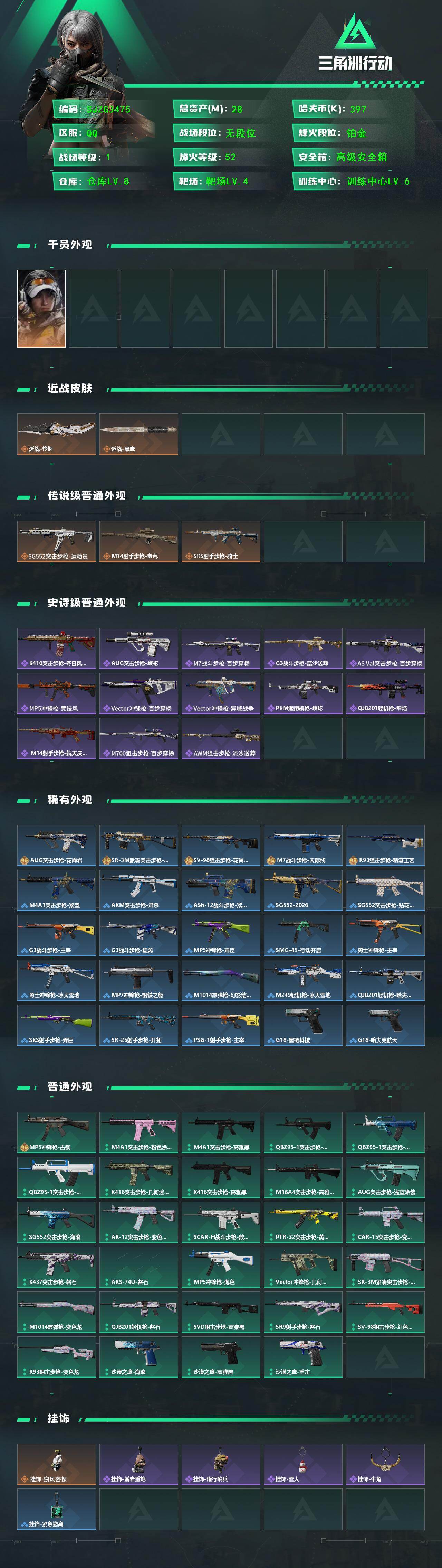 SJZEY432413三角洲行动账号详情图2