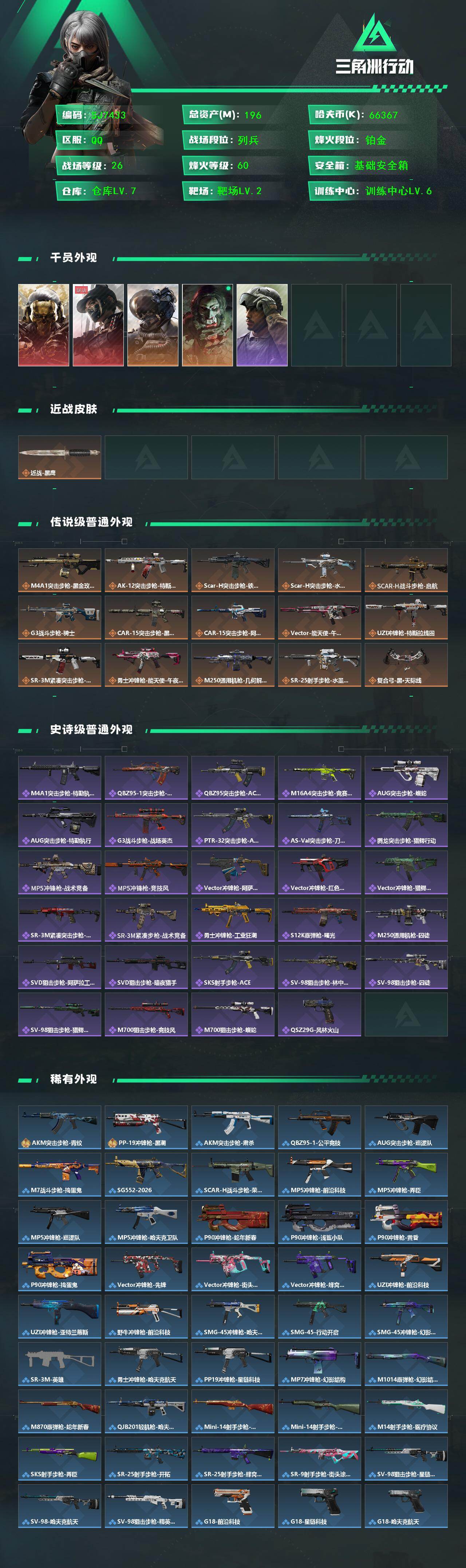 SJZEY432386三角洲行动账号详情图2