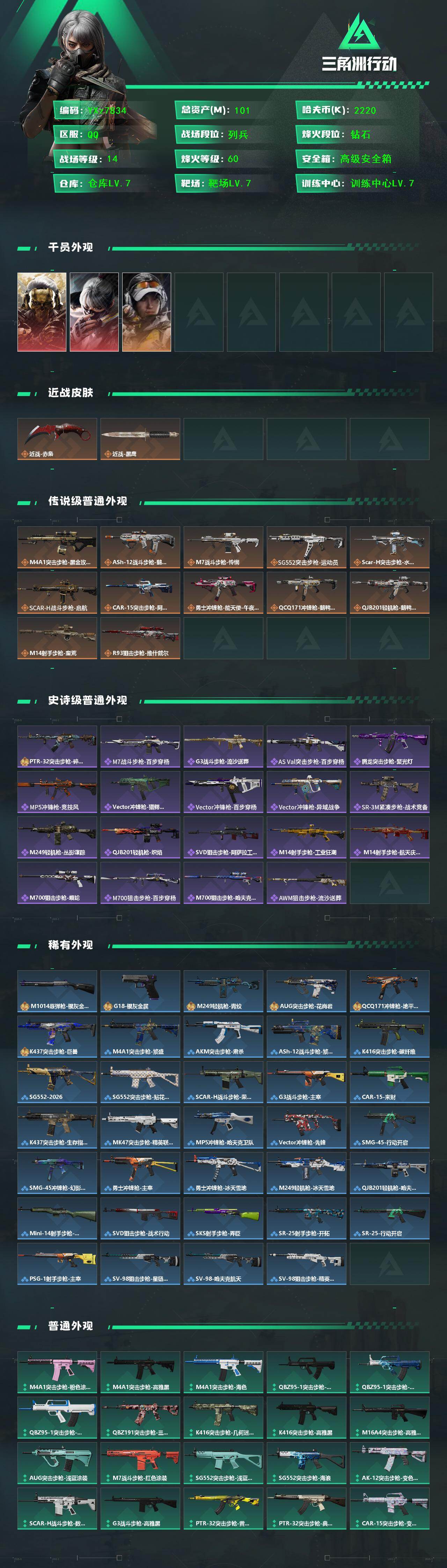 SJZCMW433475三角洲行动账号详情图2