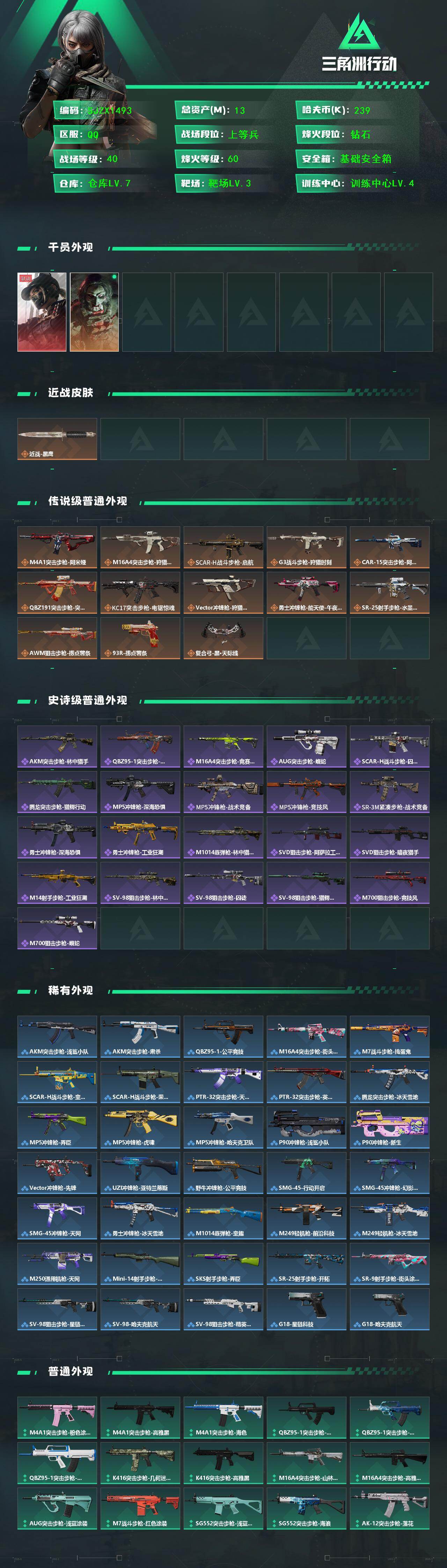 SJZQM435636三角洲行动账号详情图3