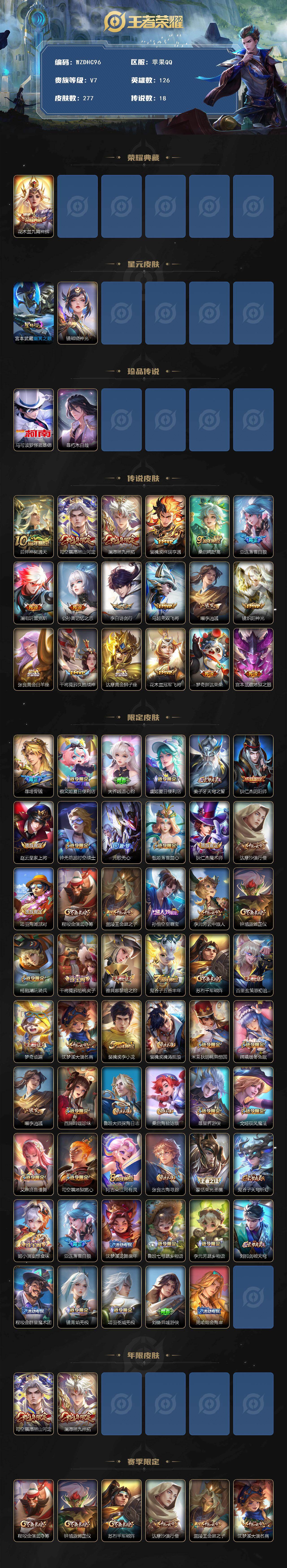 WZ034116923王者荣耀账号详情图2