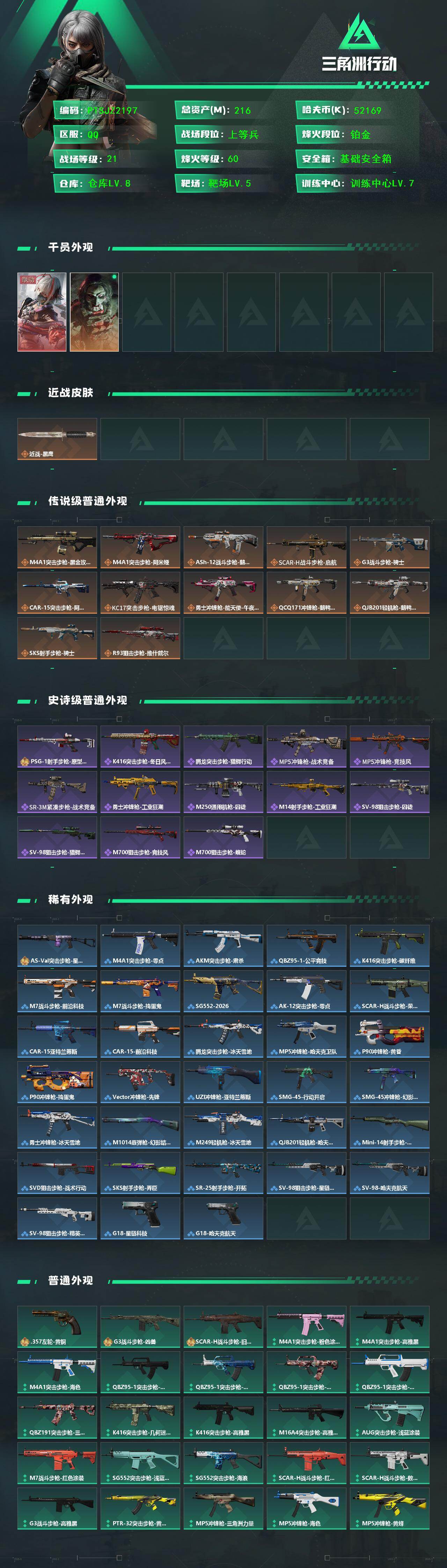 SJZQM442088三角洲行动账号详情图4