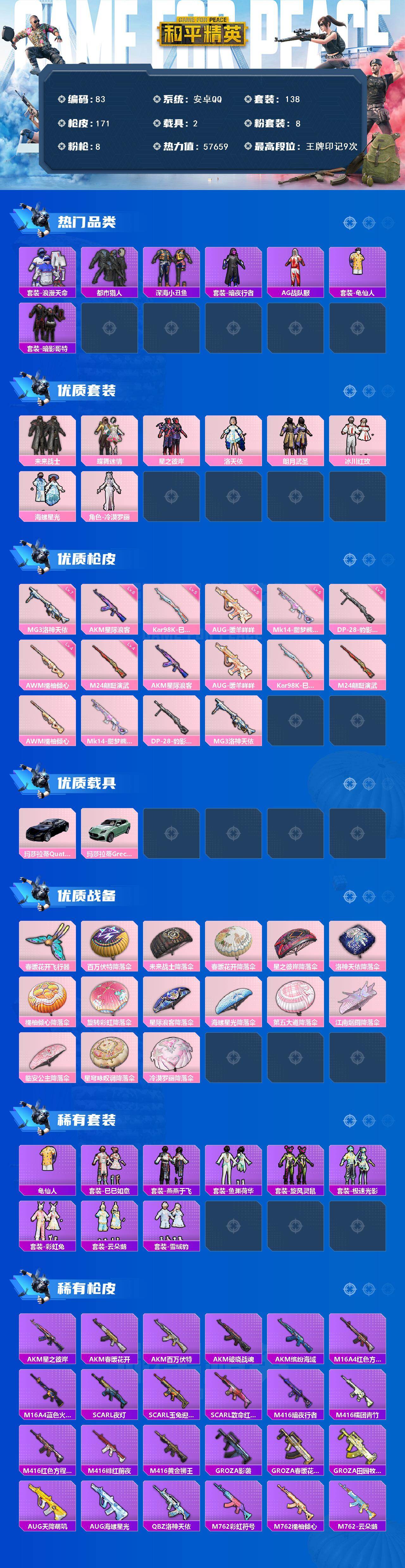 HPQM462220和平精英账号详情图3