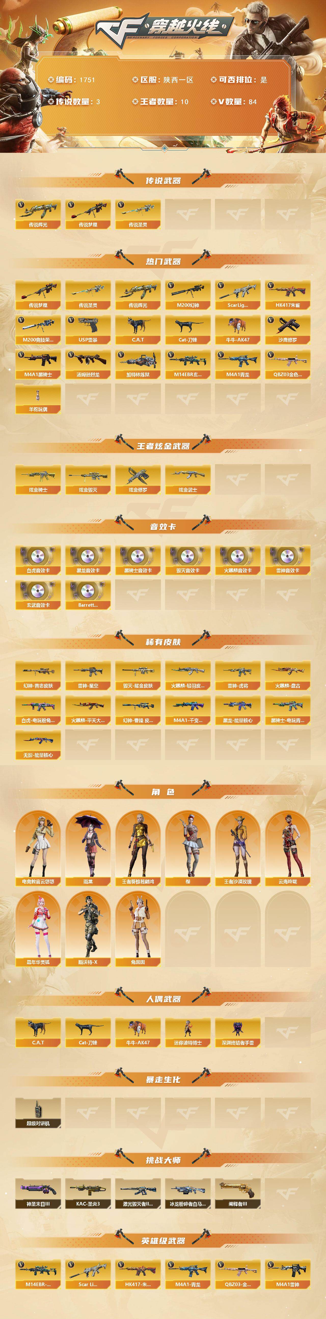 CFCMW431036穿越火线账号详情图2