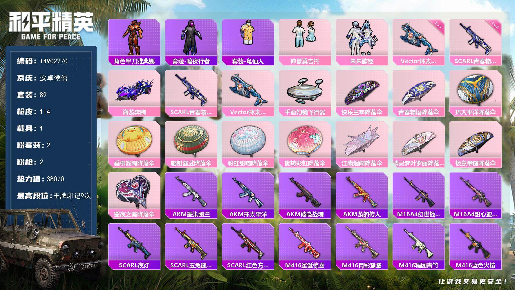 HPDN462232和平精英账号详情图20