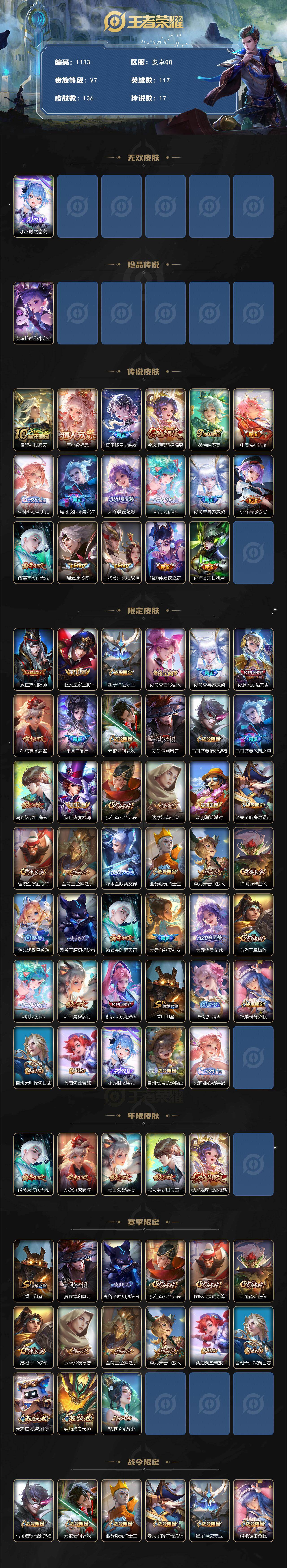 WZCMW4118339王者荣耀账号详情图2