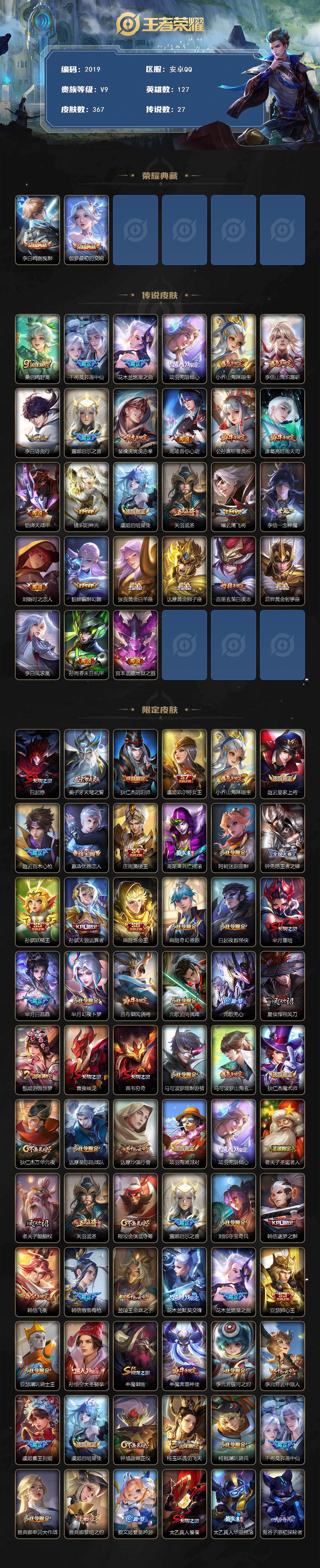 WZCMW4118358王者荣耀账号详情图2