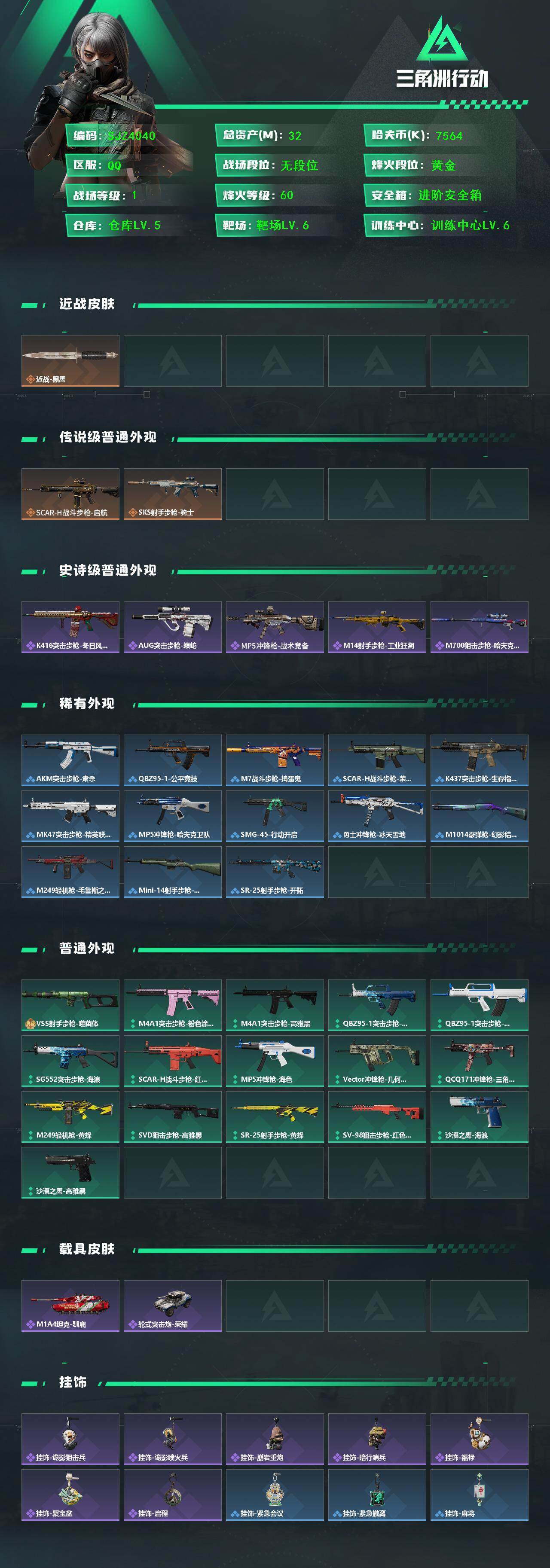 SJZEY443668三角洲行动账号详情图2